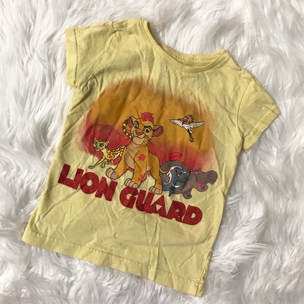 Disney Lion Guard Yellow T-Shirt toddler XS sz 4